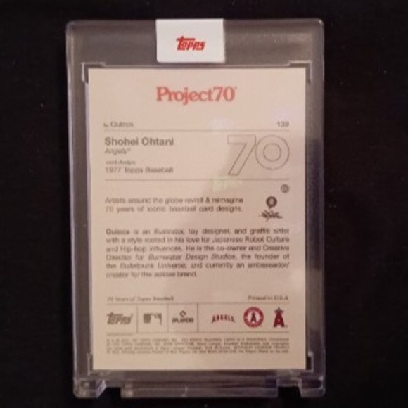 Topps Project 70 card #136. Shohei Ohtani by Quiccs. Only 4,256 produced! - Picture 2 of 7